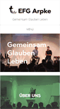 Mobile Screenshot of efg-arpke.de