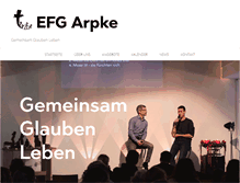 Tablet Screenshot of efg-arpke.de